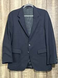 Gant Blazer Navy Blue 2-Button Coat Jacket Mens Sz 40S Madison - Picture 1 of 8