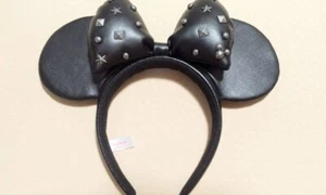 Tokyo Disney Resort Minnie Mouse Studs Headband Ears Costume Black - Picture 1 of 2