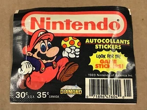 New Vintage 1989 Diamond Nintendo Stickers Pack - Picture 1 of 2