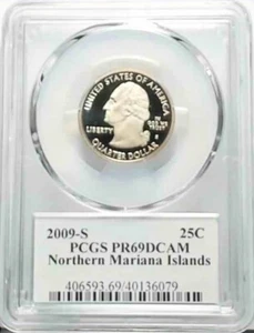 2009 S 25C Clad Quarter North Mariana Islands Proof PR69 DCAM PCGS - Picture 1 of 2