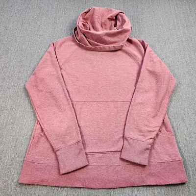 LL BEAN Womens XL Cowl Neck Pullover Long Sleeve Sweater Red/Pink - Image 1 of 4