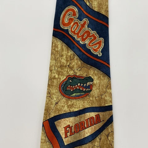 Florida Gators Neck Tie Eagle Neckwear University Of Florida 100% Silk Cover