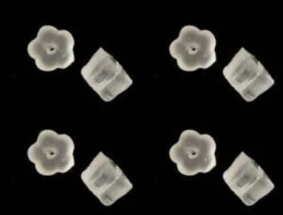 Uncommon Artistry Petal-Eze Flor Estilo Pendiente de Goma Respaldos Paquete a Granel de 1000 Foto 1 de 2