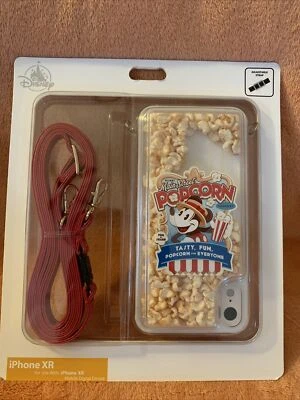 Disney Parks Delish XR iPhone Case Retro Mickey Main Street POPCORN 3D w/ Strap - Image 1 of 2