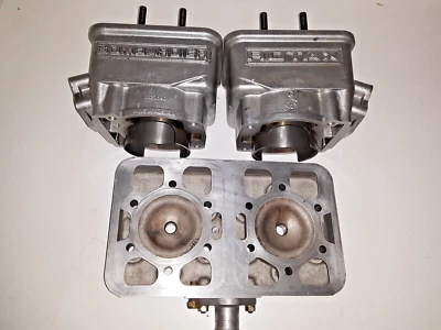 Vintage Ski-doo Formula MX Snowmobile Cylinders and Head -Rotax 470 - Image 1 of 4