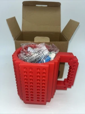 Taza de ladrillo construida, divertida taza de café novedosa, taza creativa hágalo usted mismo bloques de construcción... Foto 1 de 4