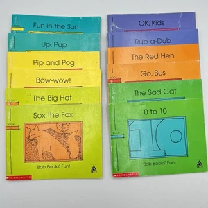 Scholastic Bob Books Girst Kids! Early Readers Level A Set 2 Books 1-12 School - Picture 1 of 4