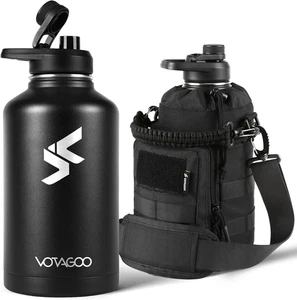 64Oz Tactical Water Bottle - Half Gallon Stainless Steel Insulated Water Bottle, - Picture 1 of 8