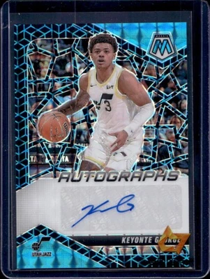 2024-25 Mosaic Keyonte George Auto Spectris Blue FOTL #8/25 Jazz - Image 1 of 2