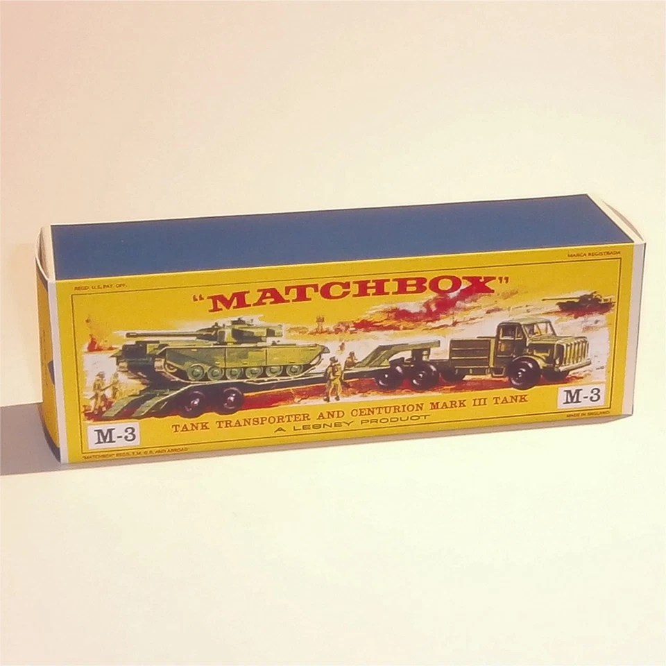 Matchbox Major Pack 3 a Antar Centurion Tank Transporter E Style Repro Box - Image 1 of 4