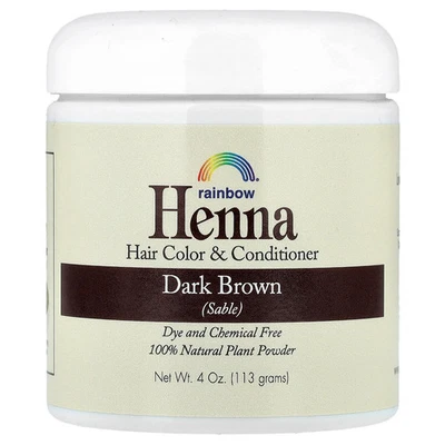 Henna, Hair Color & Conditioner, Dark Brown (Sable), 4 oz (113 g) - Image 1 of 3