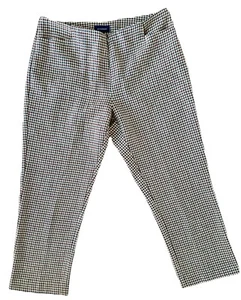Witchery Houndstooth Capri Pants Wool Blend Pockets Size AU 10 US 6 - Picture 1 of 5