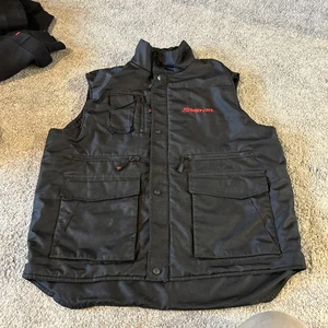 Snap On Tools Gilet Extra Large Body Warmer L Black Fleece Heavy Duty Garage - Picture 1 of 8