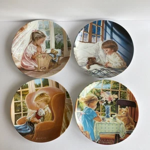 Sweetness and Grace Knowles Set of 4 Collector Plates Children Praying - Picture 1 of 12