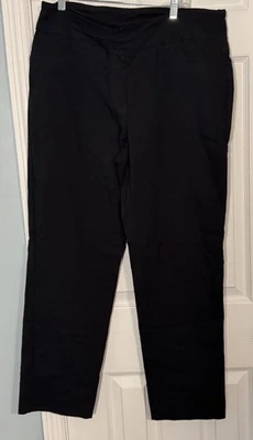 Ruby Rd Black Dress Pants, Straight Leg, Pull-On, Back Pockets, Size 16 - Image 1 of 4