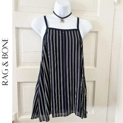 RAG & BONE Sonny Navy Blue & White Striped Tank Top, XS, NWT! - Image 1 of 4
