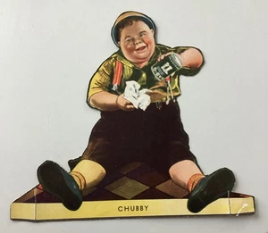 Chubby Little Rascals Vintage Standup Troquelado Papel Muñeca Bab-o Limpiador Tarjeta Comercial - Imagen 1 de 2