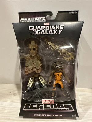 Marvel Legends Rocket Raccoon Guardians Galaxy con Groot BAF Hasbro 2013 NUEVO Foto 1 de 4
