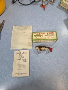 The Creek Chub Bait Co. Vintage Crawdad Lure #300 W/ Inserts Nice For Its Age - Picture 1 of 15
