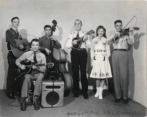 1948-49 KMLB Bill Nettles Dixie Blue Boys Country Band Photo Monroe Louisiana - Picture 1 of 1
