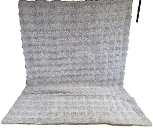 Manta UGG 50" X 70" Taupe Grisáceo Marrón Imitación Piel Suave Gruesa Cálida Invierno - Imagen 1 de 17