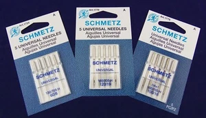 Schmetz Universal Sewing Machine Needles for French Heirloom Sewing -- 4 Sizes - Picture 1 of 9