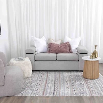 Boston Colourful Moroccan Geometric Traditional Floor Rug - 7 Sizes - image 1 of 4