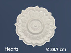 Ceiling Rose Polystyrene 1st Class Easy Fit Very Light Weight Hearts Series