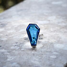 Splendid Blau Topas Edelstein 925 Sterling Silber Handgemacht Ring Alle Gre