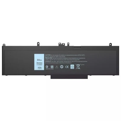 Аккумулятор WJ5R2 4F5YV 6 ячеек для ноутбука Dell Latitude E5570 Precision 3510 84 Втч - Изображение 1 из 4