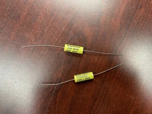 QTY -2 .047uF 600v Cornell Dubilier Axial Film Kondensator WMF6S47K 10% Polyester - Bild 1 von 1