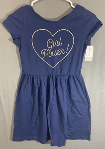 Carters Dress Blue Short Sleeve Round Neck Casual Cotton Graphic Pullover 8 - Picture 1 of 11