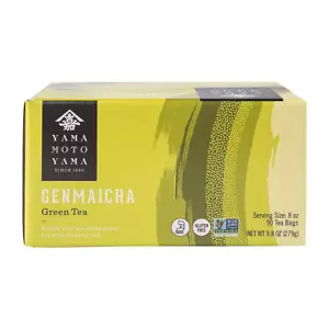 Genmai Cha Roasted Brown Rice Green Tea Value Pack, 90 Count Tea Bags, Net Wt. 9 - Picture 1 of 12