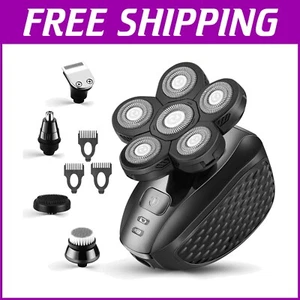 Rechargeable Electric Razor for Men - All-in-One Waterproof Grooming Solution - Picture 1 of 9
