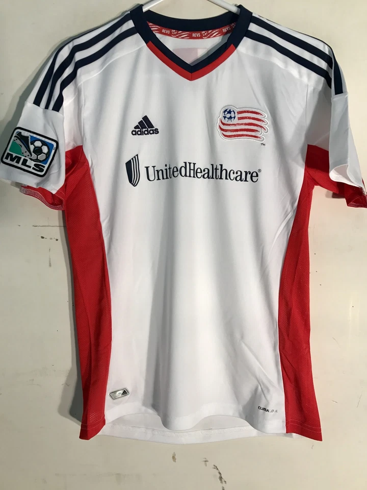 Adidas Youth MLS Jersey New England Revolution White sz XL - Image 1 of 1