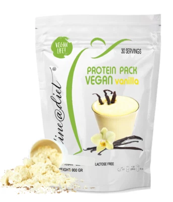 LINE@DIET Dieta PROTEICA PROTEINE VEGANE VANIGLIA Line@ | 900 gr | X 1 MESE 30 SHAKE !!!