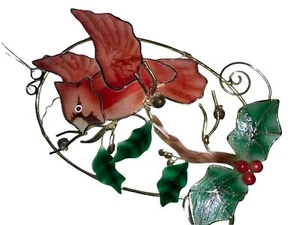Red Cardinal Bird Window/ Wall Hanging Decor - Picture 1 of 10