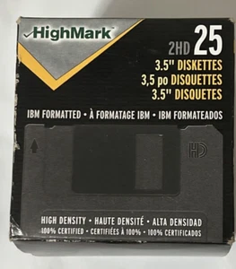Highlark 3 1/2" Bulk Disketten, IBM(R) Format, 2HD, 25er Box - Bild 1 von 6