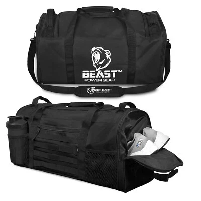 Gym Duffle Bag- Workout, Boxing, MMA, Sports Bag with Shoes Compartment - Image 1 of 4