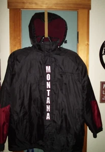 UNIVERSITY OF MONTANA GRIZZLIES COAT GIII CARL BANKS BRAND SIZE XL LINED! MINT! - Picture 1 of 9