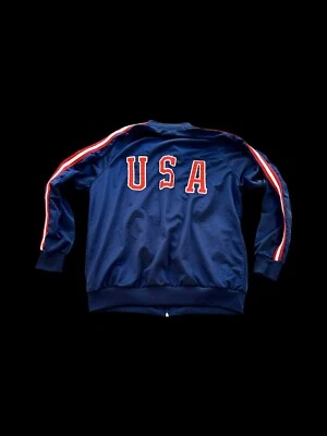80’s Team USA Sports Development Track Jacket Sz Large Olympics Faded Size Tag - Image 1 of 4