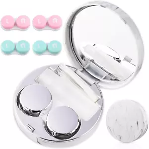 Contact Lens Case Portable Travel Box with Mirror Tweezers Remover Tool Solut... - Picture 1 of 1
