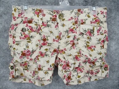 No Boundaries女式短裤5青少年牛仔花卉口袋休闲裤热裤 — 第 1/4 张图片