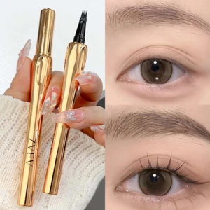Microblading Tattoo Eyebrow 3D Liquid Ink Pen Waterproof 4 Fork Pencil Brow UK - Picture 1 of 21
