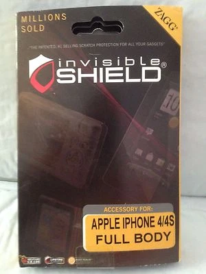 New Zagg Invisible Shield for Apple iPhone 4 FULL BODY - Image 1 of 2