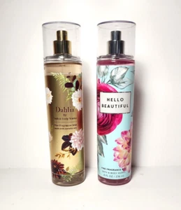 Bath & Body Works Fine Fragrance Body Mist Flowers Scents. 2 Pack - Picture 1 of 2