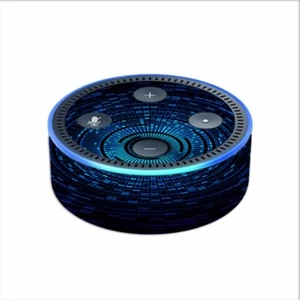Skin Decal for Amazon Echo Dot 2 (2nd generation) / abstract blue vortex - Picture 1 of 1