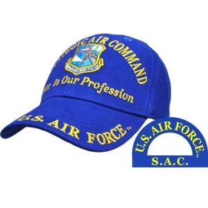 GORRA DE BOLA - USAF, SAC Sestrategic Air CMD - sarga de algodón azul - Imagen 1 de 2