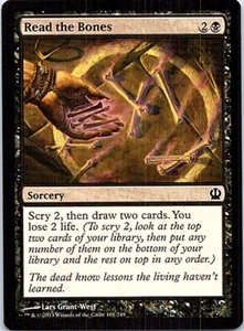Read The Bones Magic The Gathering Theros Card Light Play X1 - Picture 1 of 1
