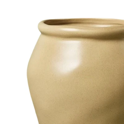 Jarrón urna cerámica lisa de 10" bronceado - hogar y mano con magnolia Foto 1 de 4